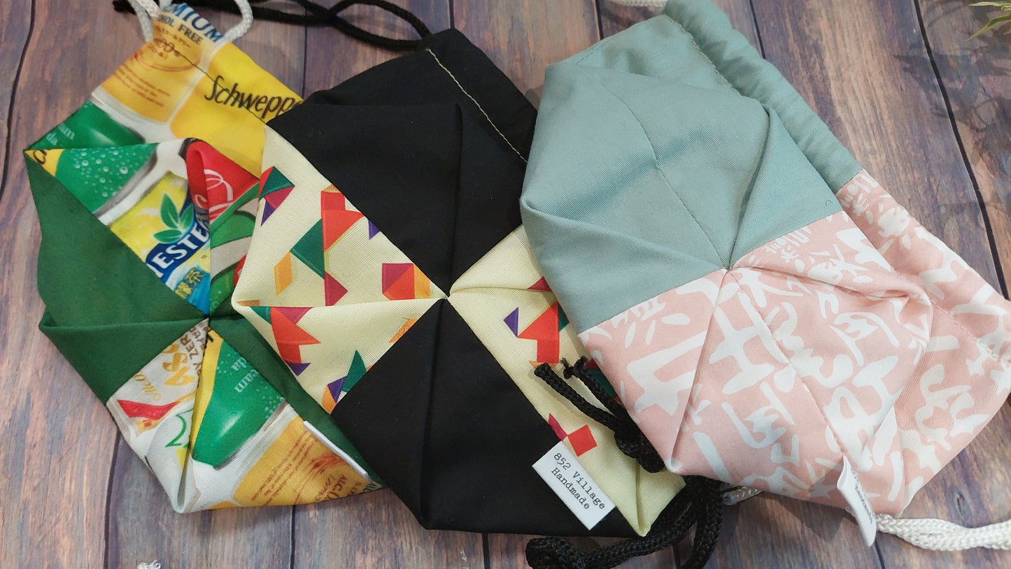 HKB02 Drawstring Bag (Origami Style)