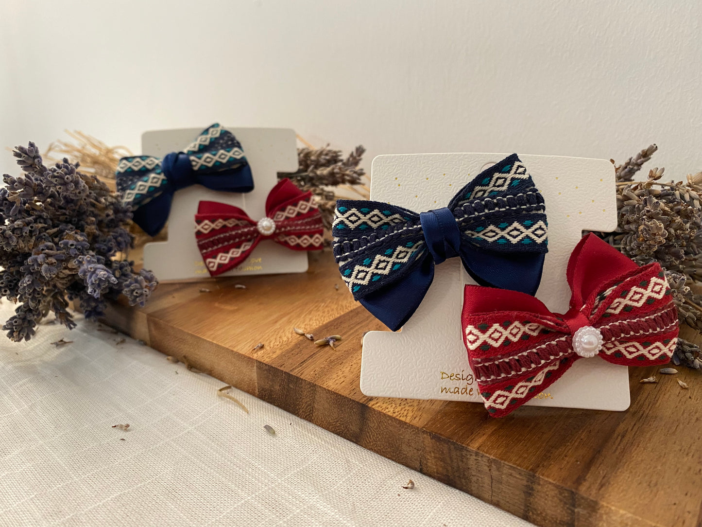 Crafter LB003 Ribbon Hair Clips set