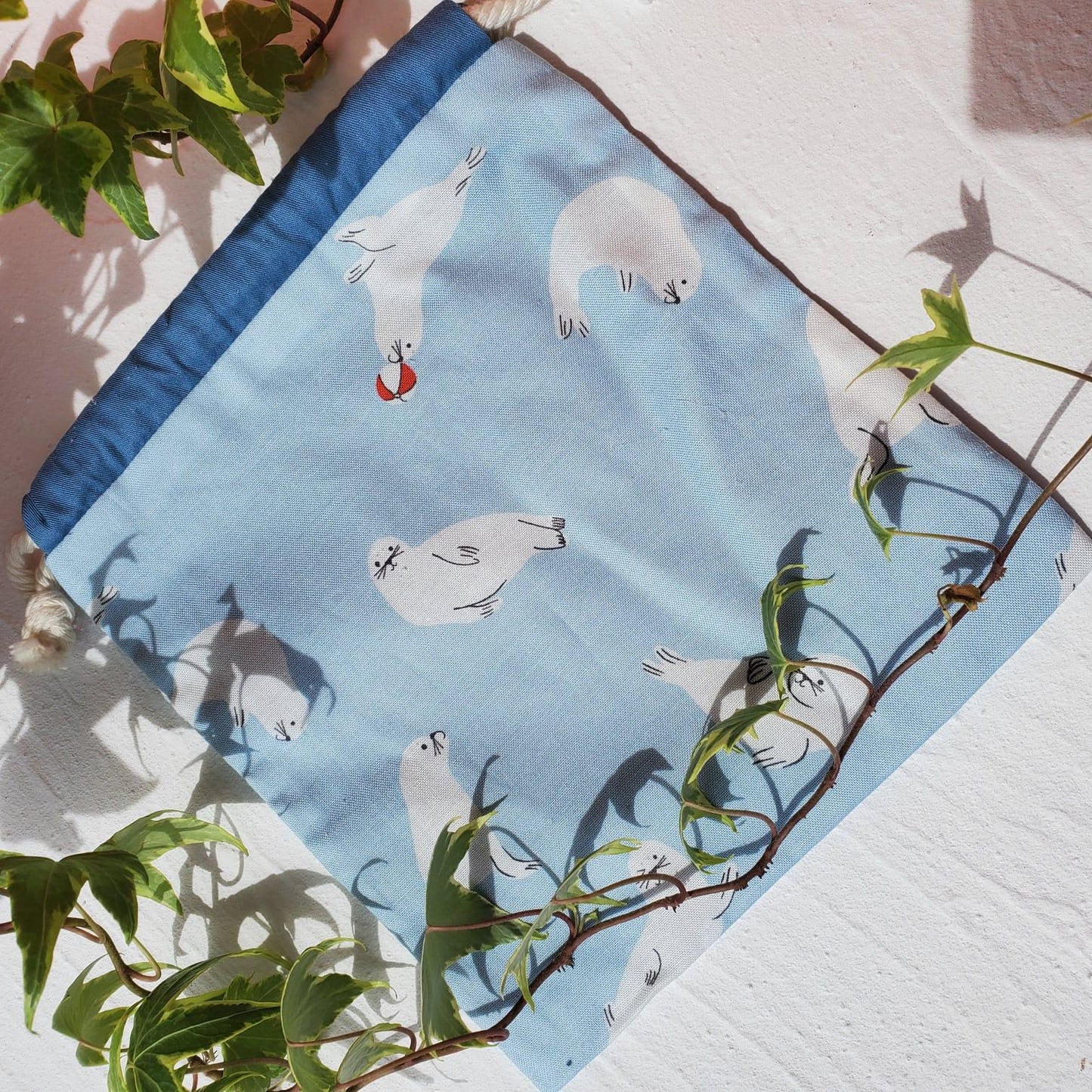 cotton drawstring bag for storage