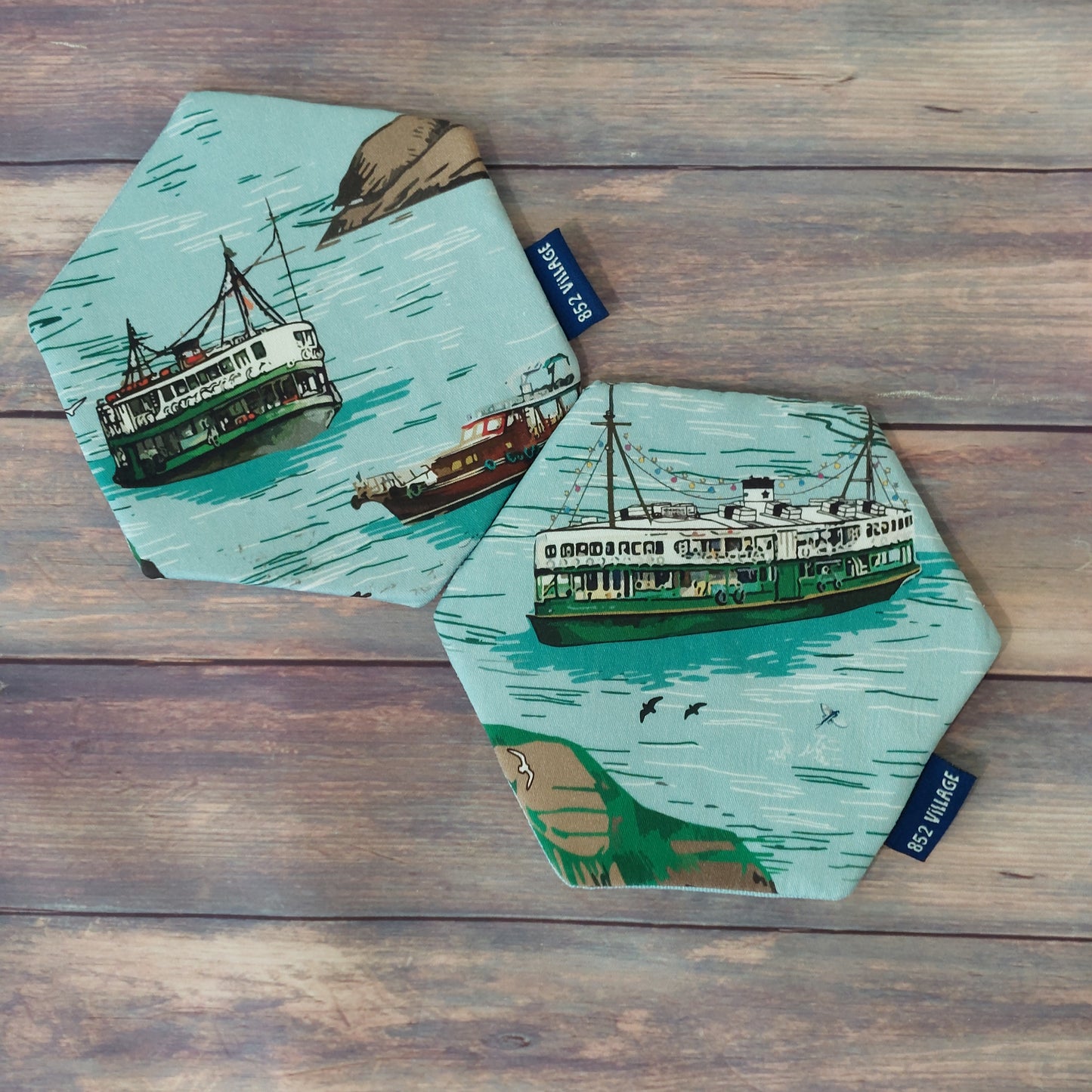 HKH09  Hexagonal Tea Coaster (Set of 2)