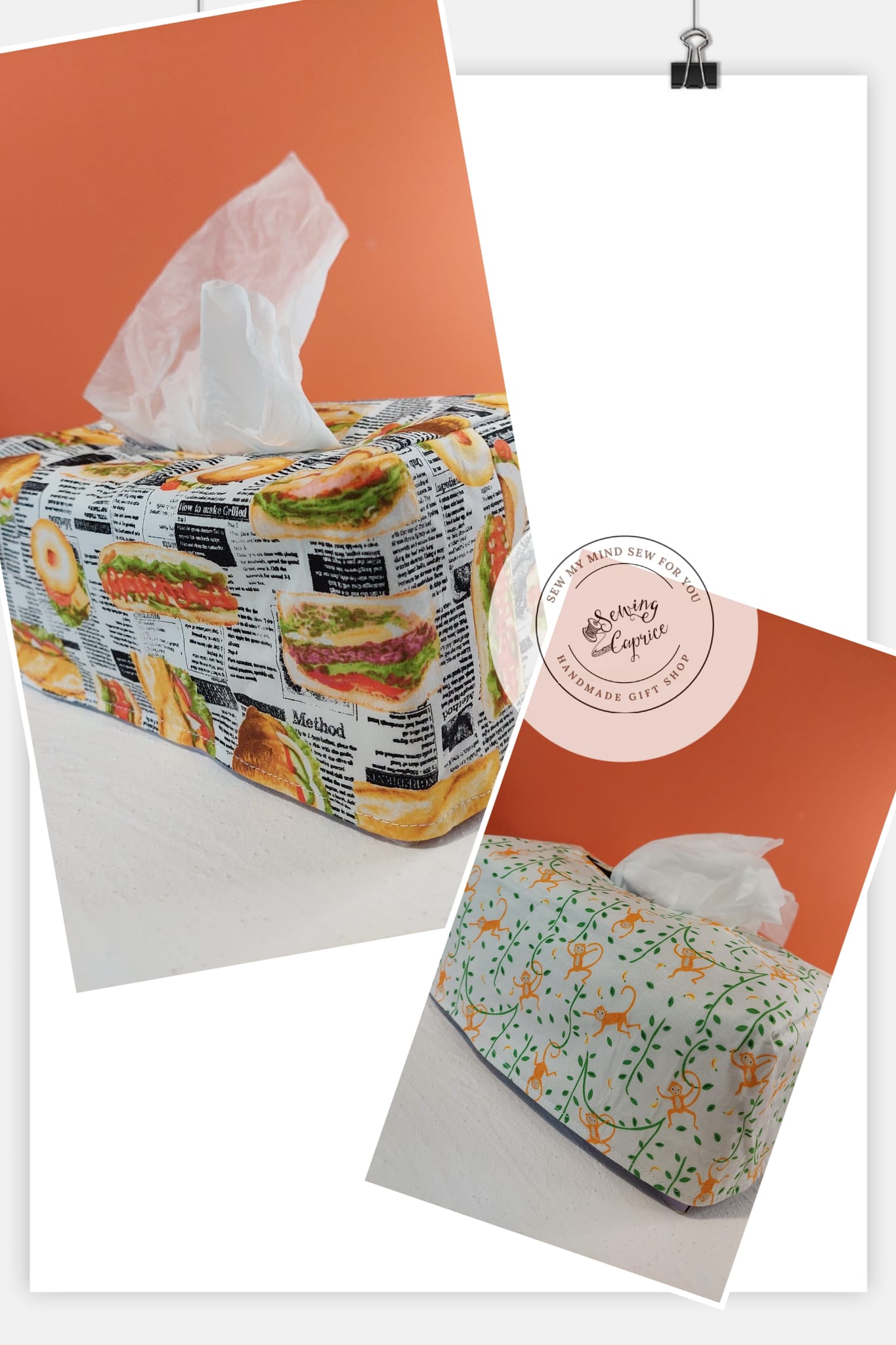 H02 Tissue Box Holder (Reversible)